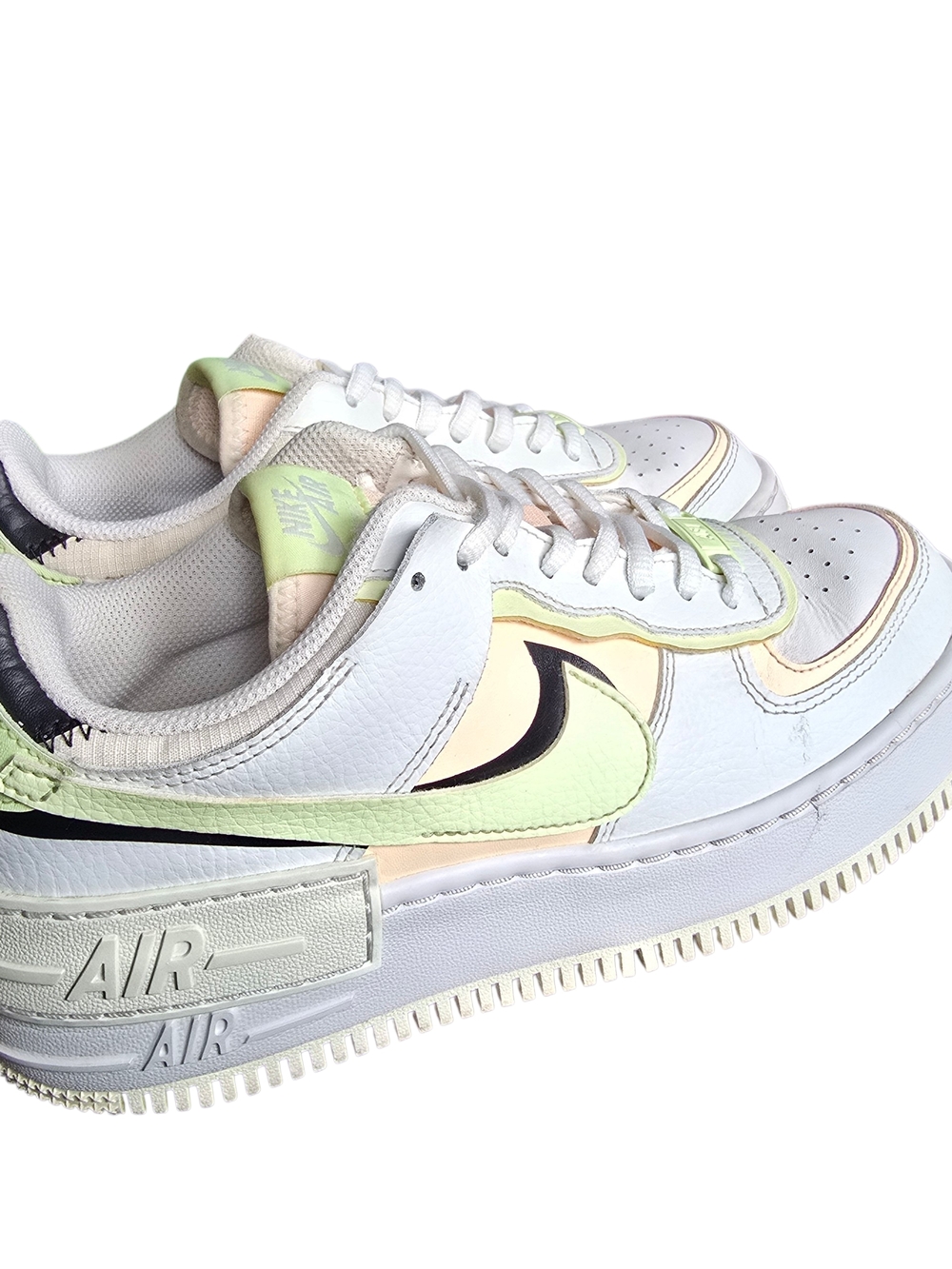 WMNS Nike Air Force 1 AF1 Shadow Summit Low Pastel White/Green Sneakers Size 8